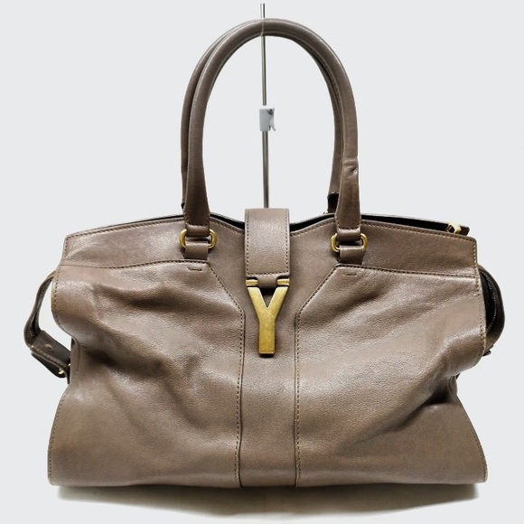 Yves Saint Laurent Handbags - 💯 AUTH YSL Saint Laurent Cabas Y Leather Tote
